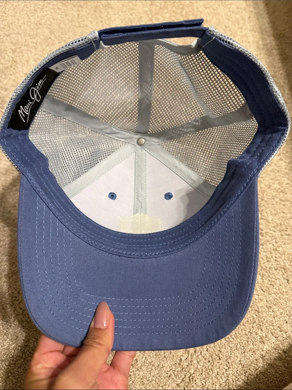 Maui Jim Trucker Hat with Hawaii Beach Patch
